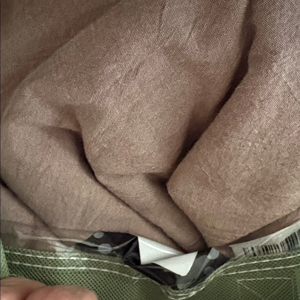 Washed Cotton Duvet Cover Set - Brown twin‎ size